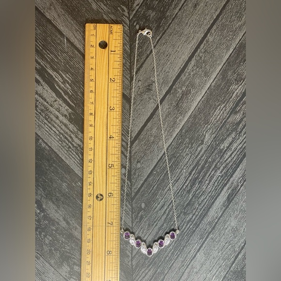 Vintage NRT Avon Purple Amethyst Necklace Bracelet and Earring Set - Picture 10 of 10